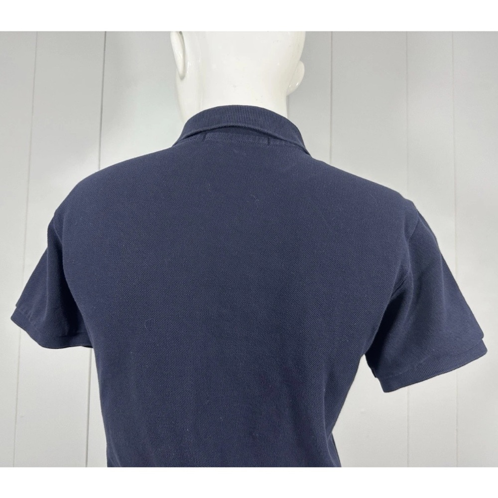 Ralph Lauren Sz M Polo Shirt Dress Navy Blue Short Sleeve Pony Logo Preppy - Picture 6 of 11